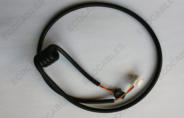Coiled Cable For Residual Current Circuit Breaker 26AWG x 3C With SMP Connector