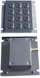Industrial mini rear panel mouting steel metal numeric keypad with USB or PS/2 interface