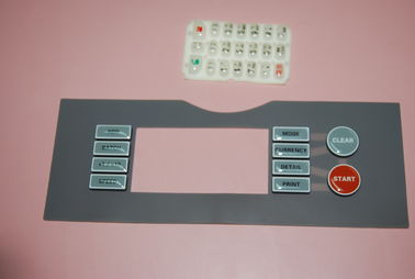 PC Custom Silicone Rubber Membrane Switches With 3m Adhesive