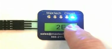 One Key LGF Tactile Backlit Membrane Switch For Test Instrument / Public Facility