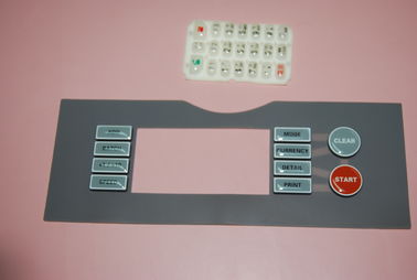 PET / PC Waterproof Membrane Switch Overlay Custom With 3m Adhesive