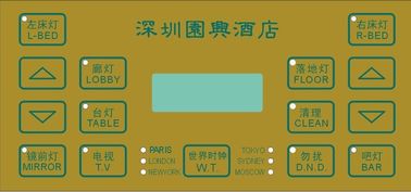 Dull Polish 50V Tactile Membrane Switch With 3M Adhesive Concave-convex