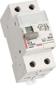 63A , 80A , 100A 2P Residual Current Safe Circuit Breaker 6KA Electrical IEC60898-1