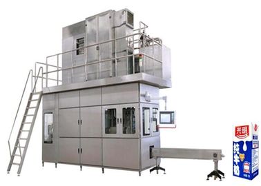 High Speed Beverage Filling Line / Aseptic Brick Carton Filling Machine for Fruit Juice or Tea