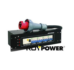 63A 5 pin 3 Phases Portable Power Distribution Box Power Distributor 380 - 400 V AC