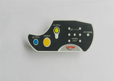 Flexible Push Button Stock PCB Membrane Switch With Texture Embossed Keypad
