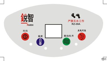 Custom White Membrane Switch Panel 100MΩ Waterproof / Dust-proof