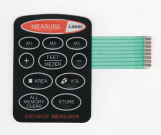 PET Moisture Proof Membrane Switch With 25mA - 100mA Rated Current