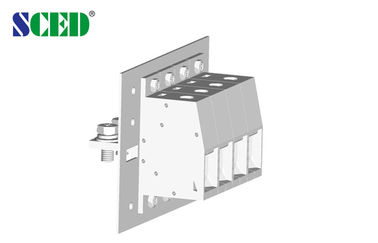 1P-24P 30.0mm Single Deck Feed-Through Terminal Block Connector , 600V 285A