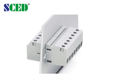 600V 65A Pitch 10.1mm Feed Through Terminal Block Connector , Single Deck 2P-24P