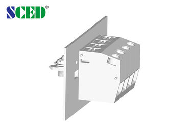 Pitch 12.1mm Through Panel Terminal Blocks / Bulkhead Connectors 600V 85A 2P-24P