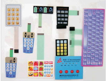 Silver Paste Membrane Switch Panel Custom-made PC / PET