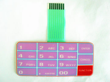 Custom Waterproof Membrane Switch Panel With 3M468 Metal Dome Membrane Keypad