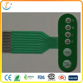 PET Dust Proof One Key PCB Membrane Switch For Industry Control Borad , Metal Dome Switch