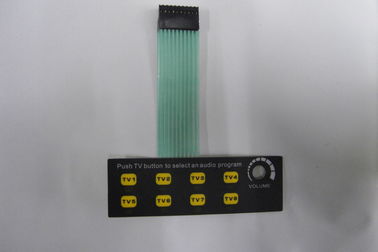 Female 3M467MP Rear Adhesive PCB Single Membrane Switch Keypad PET PC