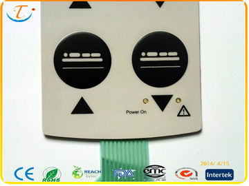 PET Flat Membrane Switch Keypad Waterproof Flexible for Medical Equipment