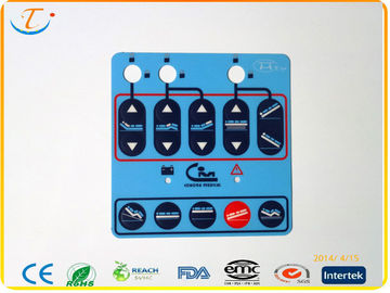 Graphic Membrane Switch Overlays / Panels , RoHS Membrane Labels With 6 Colors