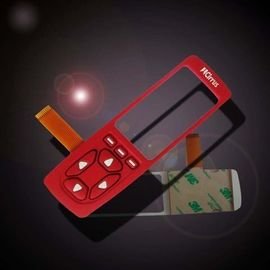LED Backlit Membrane Switch Panel With 3m adhesive , Polydome Switch Keypad