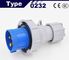 Waterproof IP67 Industrial plugs model SF-0132 (16A 220VAC 2P+E) 0232(32A)