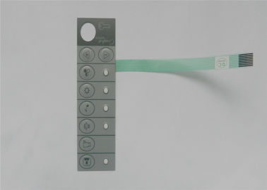 Embedded Thin LED Membrane Switch With OEM Polyester Tactile Metal Dome