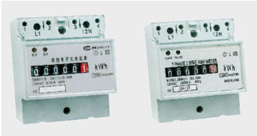 Single Phase plastic Electronic Watt-hour Meter , class 1.0 35mm DIN rail fixed KWH meter