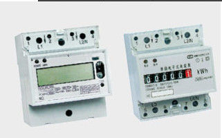 Single Phase plastic Electronic Watt-hour Meter , class 1.0 35mm DIN rail fixed KWH meter