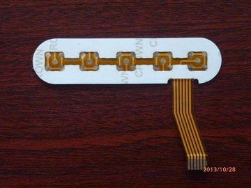 Waterproof PC Embossed Flexible Membrane Switch 3M467 & 3M468 Adhesive , 100MΩ