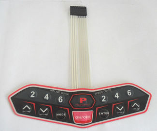 EL / PVC Backlit Push Button Membrane Switch With 3m Adhesive For Decoration