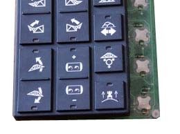 Custom Waterproof Membrane Switch Panel , Tactile Dome
