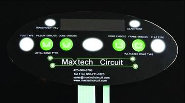Backlit LED Membrane Switch Panel Waterproof For Home