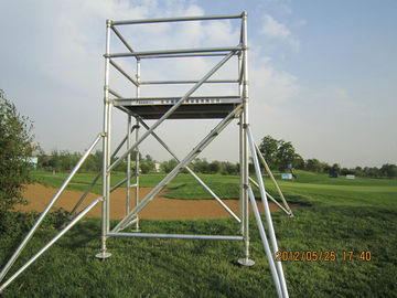 Light Weight mini stand Steel  Scaffold Platform with Ring lock joints EN1004 2004 Cold Pressed