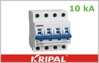 10 ka MCB Three Pole Mini Circuit Breaker , High Short Circuit Capacity