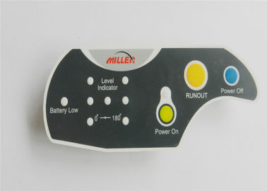 Flexible Push Button Stock PCB Membrane Switch With Texture Embossed Keypad