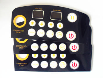 Embossed Flat Metal Dome PCB Single Membrane Switch For Function Keyboard