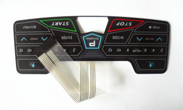 Textured PET Single Side Flexible PCB Membrane Switch With Led Light