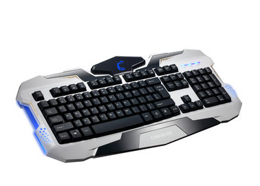 Customized Ergonomic Membrane Gaming Keyboard , gaming pc keyboards With CE  FCC ROHS