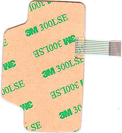 Yellow PET Flexible Membrane Switch , 0V - 30V DC Rated Current