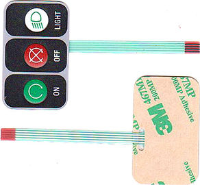 Custom White Membrane Switch Panel 100MΩ Waterproof / Dust-proof