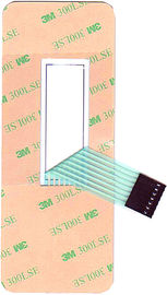 PET Custom Waterproof Membrane Switch Panel Flexible Keyboard With 3m Adhesive
