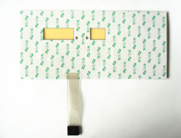 Push Button Flexible Membrane Panel Switch With LED , Thin Film Switch