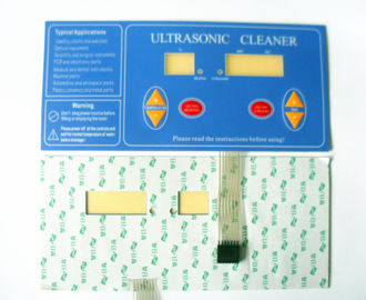 Push Button Flexible Membrane Panel Switch With LED , Thin Film Switch