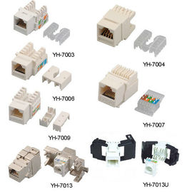 Cat3 Cat5e Cat6 CAT6A 6P4C Keystone Network Jack with Terminal Block