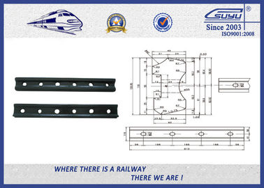 Standard UIC54 Rail Metal Fish Plate For Railway Fastener / Joggled Fish Plate