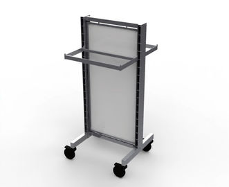 Metal Chrome Plated Shop Display Stands Doube Sides For Snack Shop