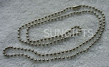 Fashion metal nickel plated rice chain with custom size