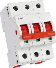 1 Pole / 2 Pole / 3 Pole / 4 poles DC Isolator Switch DIN VDE0106 80A , 100A