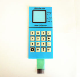 Five Push Button Waterproof Membrane Switch In Transparent Window Medical Equipment