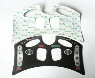 PET LED Waterproof Membrane Switch Overlay Panel With 3M Adhesive