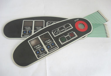 3M Waterproof Flat Button Polycarbonate Graphic Overlay For Membrane Keyboard