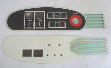 3M Waterproof Flat Button Polycarbonate Graphic Overlay For Membrane Keyboard